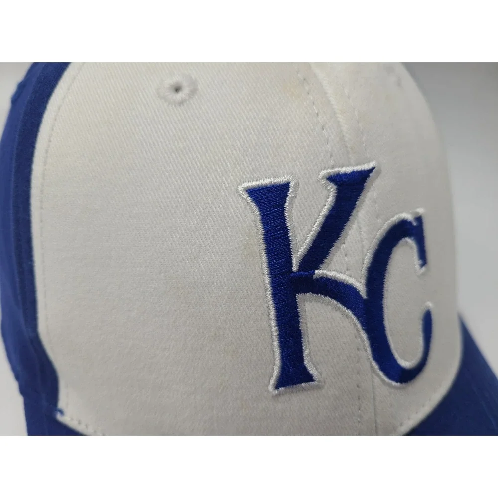 Kansas City Royals Fan Favorite Adjustable Hat Cap Men MLB‎ Baseball White Blue